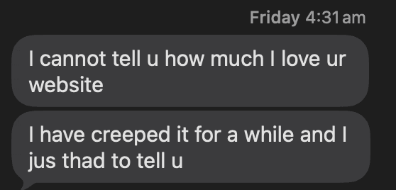 appreciation from clem